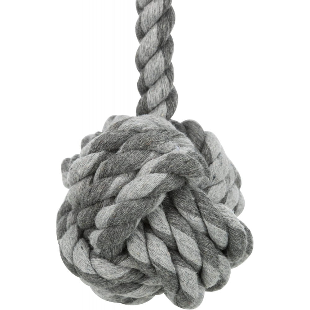 GRYZAK BAWEŁNIANY SZNUR Z PIŁKĄ SZARPAK PSA 30cm 3.jpg